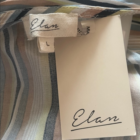 Elan Stripe Cover-Up Maxi Dress size L. New with tags.